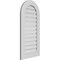Ekena Millwork Round Top Surface Mount PVC Gable Vent: Functional, w/ 3-1/2"W x 1"P Standard Frame, 20"W x 40"H GVPRT20X4001SF - alternate 5